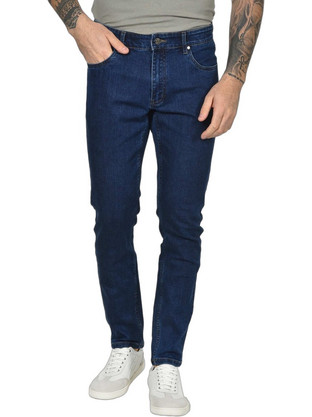 Berto Lucci Ανδρικό Τζιν Παντελόνι Slim Εφαρμογή Navy Μπλε 05261-1062-5008