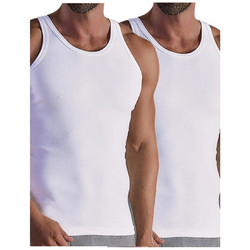 FMS Αμάνικα Ανδρικά Φανελάκια Βαμβακερά Σετ 2Pack Λευκά 1311013-016