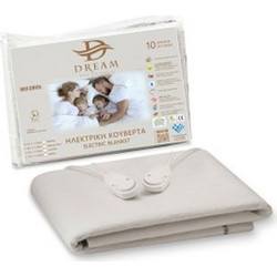 Dream Moudros 920007 Ηλεκτρική Ημίδιπλη Κουβέρτα με Χρονοδιακόπτη Λευκή 60W 155x100cm
