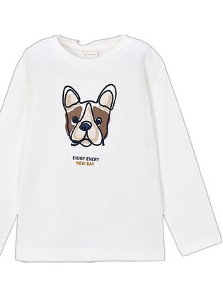 Mayoral Παιδικό T-Shirt Μακρυμάνικο Λευκό 16-04022-068