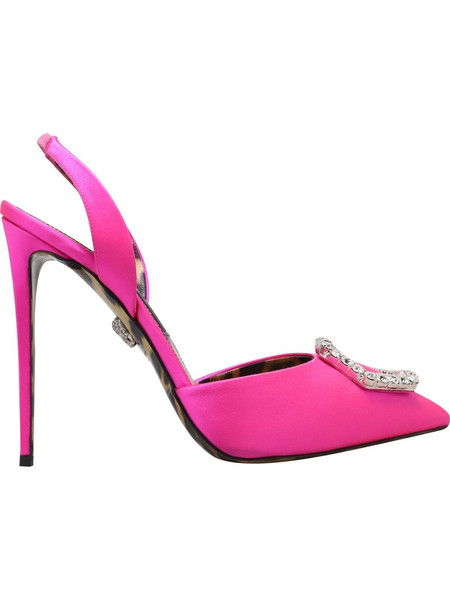 Philipp Plein Γόβες Slingback με Τακούνι Στιλέτο με Στρας Φούξια WSD0399-PXV001N-33