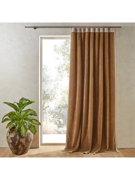 La Redoute Κουρτίνα Παραθύρου με Γάντζους 140x220 Venita 350274151 Μπρονζέ