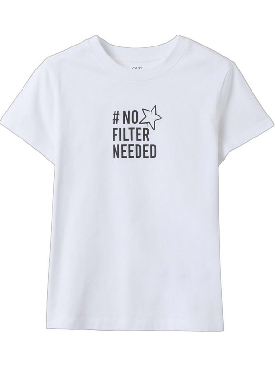 OVS Παιδικό T-Shirt Κοντομάνικο Λευκό 2768644