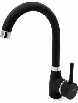 Crolla 8370 Metalic Anthracite Μπαταρία Κουζίνας Πάγκου Διπλής Παροχής Ανάμεικτη Μαύρη