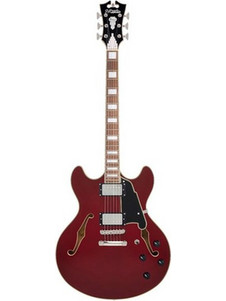 D' Angelico Premier DC Ηλεκτρική Κιθάρα Semi-Hollow με Μαγνήτες HH & Ταστιέρα Walnut Burnt Red