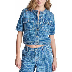 DKNY Γυναικείο Μπουφάν Τζιν Κοντό Γαλάζιο DJ6J6278-GPN