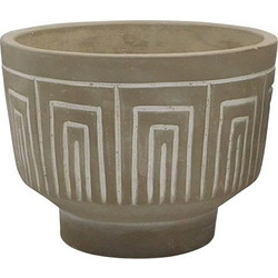 MarHome Κασπώ Δαπέδου με Βάση Μπεζ Λευκό 14.5x10.5cm 06-23469