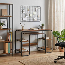 vidaXL Γραφείο Υπολογιστή Ξύλινο 113.5x52x75.5cm 8008036