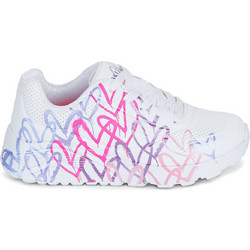Skechers Uno Lite Παιδικά Sneakers Λευκά Ροζ Μωβ 314098L-WPRP