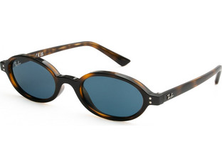 Ray-Ban RB4472 135980 Γυναικεία Γυαλιά Ηλίου Οβάλ Κοκάλινα Ταρταρούγα με Μπλε Φακό