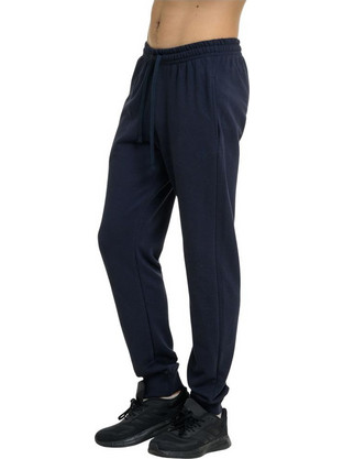 Target Ανδρικό Παντελόνι Φόρμας Fleece με Λάστιχο Navy Μπλε M27-74092-09