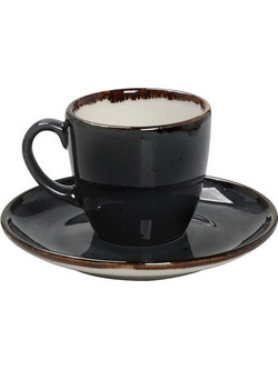 Espiel Terra Φλιτζάνι Espresso Πορσελάνης Μαύρο 90ml TLG112K6