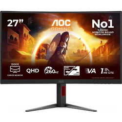 AOC G4 CQ27G4Z2 VA HDR Curved Gaming Monitor 27" 2560x1440 (QHD 2Κ) 260Hz 1ms
