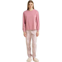 Vamp Cyclamen Σετ Γυναικείες Πιτζάμες Χειμωνιάτικες Βαμβακερές Ροζ 25245