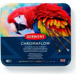 Derwent Chromaflow Κασετίνα Ξυλομπογιές Σετ 48τμχ