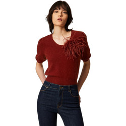 TWINSET Γυναικεία Πλεκτή Μπλούζα Μπορντό 262TP3260-06501