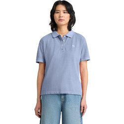 Timberland Γυναικεία Μπλούζα Polo Κοντομάνικη Γαλάζια TB0A441FB88L