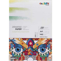 Carioca Plus Μπλοκ Σχεδίου A4 140gr/m² 30 Φύλλα