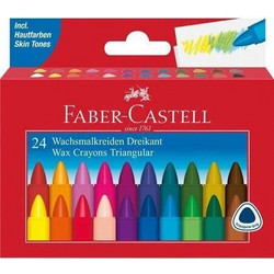 Faber-Castell Triangular Κηρομπογιές Σετ 24τμχ