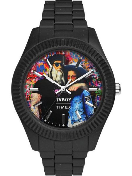 Timex Ανδρικό Ρολόι με Μαύρο Καουτσούκ Λουράκι TW2Y46700
