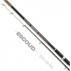 Trabucco Escoud Sea Bass Καλάμι Ψαρέματος για Surf Casting Carbon Δίσπαστο 4m 150gr