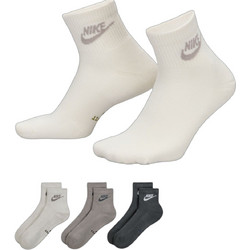 Nike Everyday Ανδρικές Κάλτσες Ψηλές Γκρι Ανθρακί Εκρού 3Pack IH8523-907