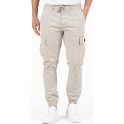 Rebase Ανδρικό Παντελόνι Cargo Joggers Κανονική Εφαρμογή Γκρι 261RCCP-4087