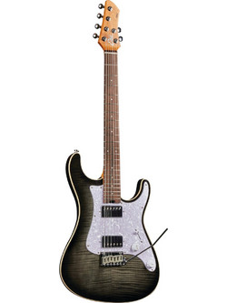 Eko Guitars Fire 400 Aurora Ηλεκτρική Κιθάρα ST Style με Μαγνήτες HH & Ταστιέρα Indian Laurel Flamed Grey Burst