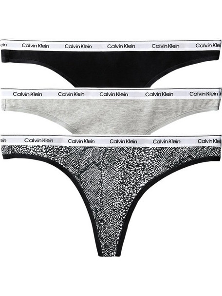 Calvin Klein Βαμβακερά Γυναικεία String 3Pack LV00QD5209-H03