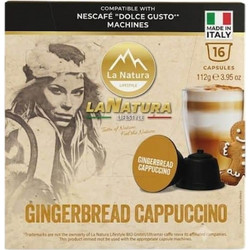 La Natura Lifestyle Κάψουλες Cappuccino Gingerbread Συμβατές με Μηχανή Dolce Gusto 16τμχ