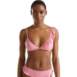Benetton Bikini Top Τριγωνάκι Ροζ 3P5H5R03V-98E
