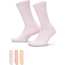 Nike Everyday Ανδρικές Κάλτσες Ψηλές Ροζ Κοραλί Λιλά 3Pack HQ4335-908