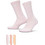 Nike Everyday Ανδρικές Κάλτσες Ψηλές Ροζ Κοραλί Λιλά 3Pack HQ4335-908