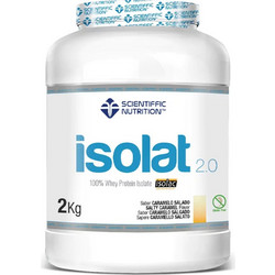 Scientiffic Nutrition Isolat 2.0 Salted Caramel Πρωτεΐνη Ορού Γάλακτος Γράμμωσης Χωρίς Γλουτένη 2kg
