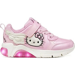 Geox Hello Kitty Παιδικά Sneakers με Φωτάκια Ροζ Φούξια J66M4C0NFKCC8005