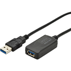Digitus DA-73104 Καλώδιο USB-A Male 3.0 to USB-A Female 5m Black