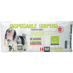 Nunbell Πάνες Βρακάκια Σκύλου με Αυτοκόλλητα Medium 6-11kg 35-50cm 14τμχ