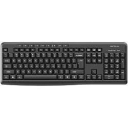 Serioux SRXK-SKB706W Black Ασύρματο Πληκτρολόγιο