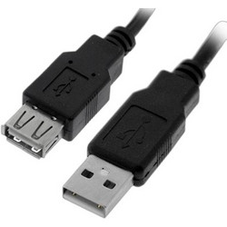 CyberPro CP-UMF050 Καλώδιο USB-A Male 2.0 to USB-A Female 5m Black