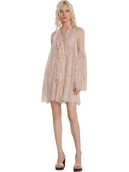 Relish Nasha Mini Φόρεμα για Γάμο / Βάπτιση με Δαντέλα Nude RDP2609010015-1110
