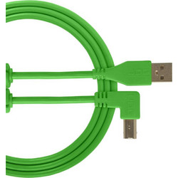 Udg U95006GR Καλώδιο Angle 90° USB-A Male 2.0 to USB-B Male 3m Green