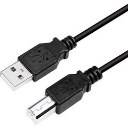 LogiLink CU0008B Καλώδιο USB-A Male 2.0 to USB-B Male 3m Black