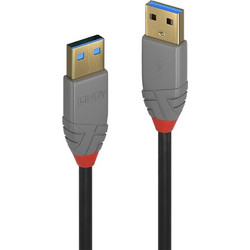 Lindy 36751 Καλώδιο USB-A Male 3.0 to USB-A Male 1m Black