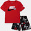 Nike Παιδικό Σετ για Αγόρι Καλοκαιρινό Κόκκινο Μαύρο 86N945-023