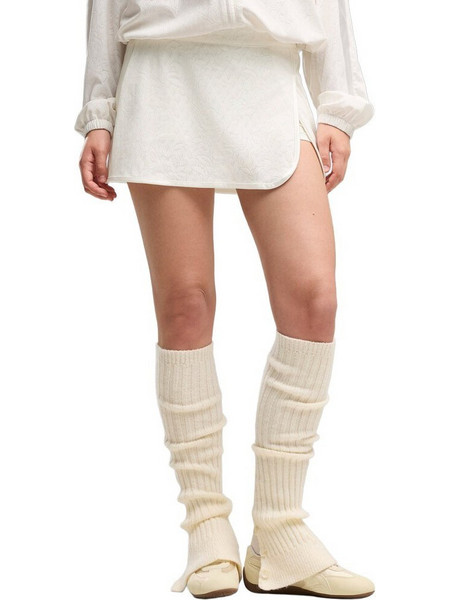 Puma Μίνι Φούστα Υφασμάτινη Σορτς Εκρού 638734-87
