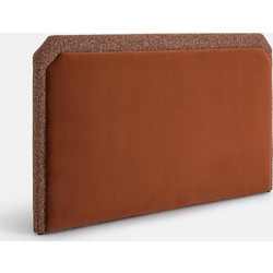 La Redoute Donea Κεφαλάρι Κρεβατιού Βελούδινο Rusted 190x12x110cm