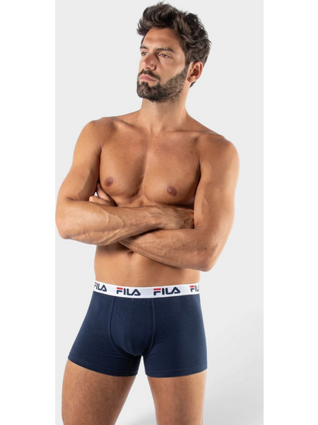Fila Ανδρικά Μποξεράκια Σετ 2Pack Navy Μπλε FU6016-321