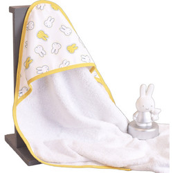 Miffy Des 54 Βρεφικό Μπουρνούζι Κάπα Λευκό Κίτρινο 75x75cm