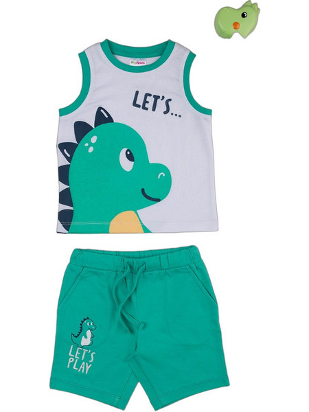 Prenatal Βρεφικό Σετ για Αγόρι Καλοκαιρινό Λευκό Βεραμάν 1403495