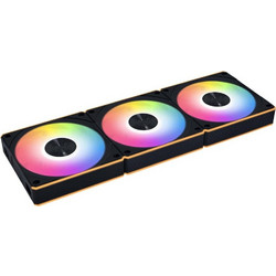 Lian Li Uni Fan CL Flex Wireless Case Fan 120mm ARGB με Σύνδεση 3-Pin 4-Pin PWM 3τμχ Black
